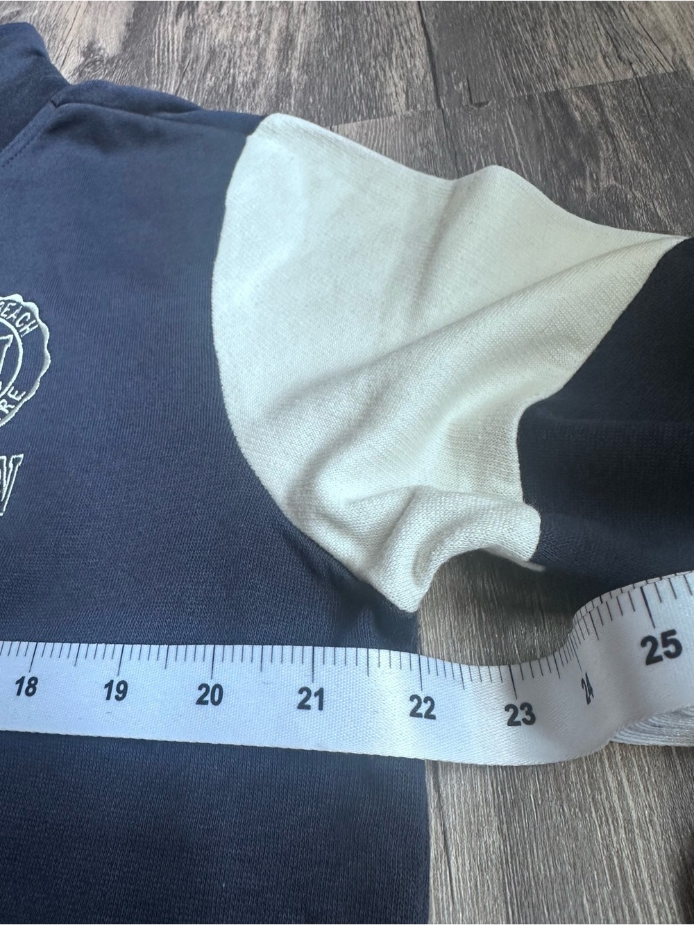 Exist Beach Hampton Beach Quarter Zip Sweatshirt – Size Medium | Navy & Cream - Picture 6 of 16